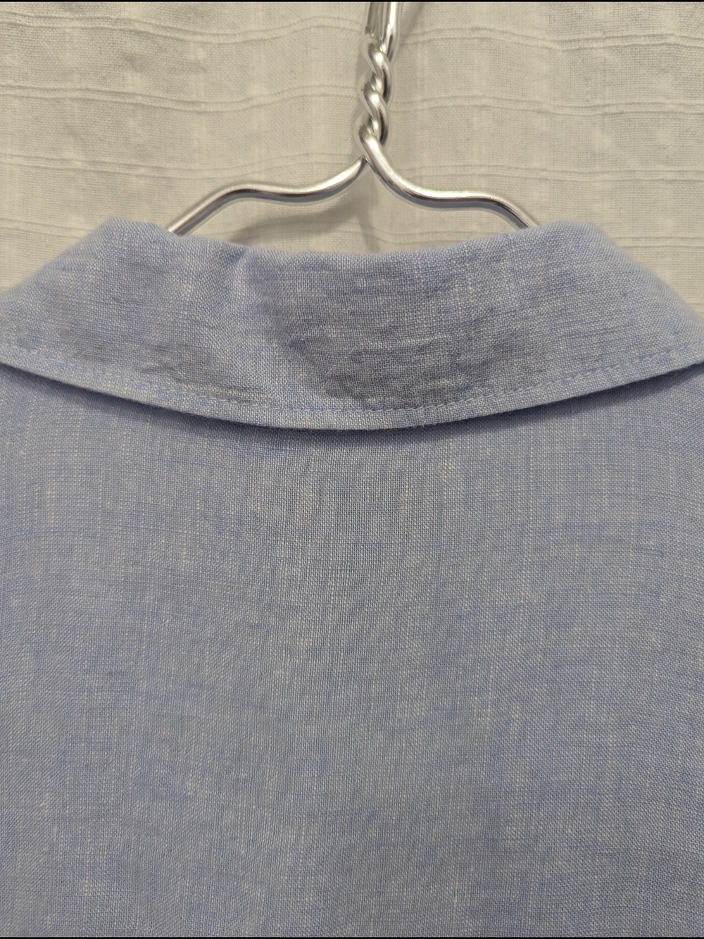 Rachel Zoe Light Blue Button-Front 100% Linen Top Size Small - Picture 9 of 11